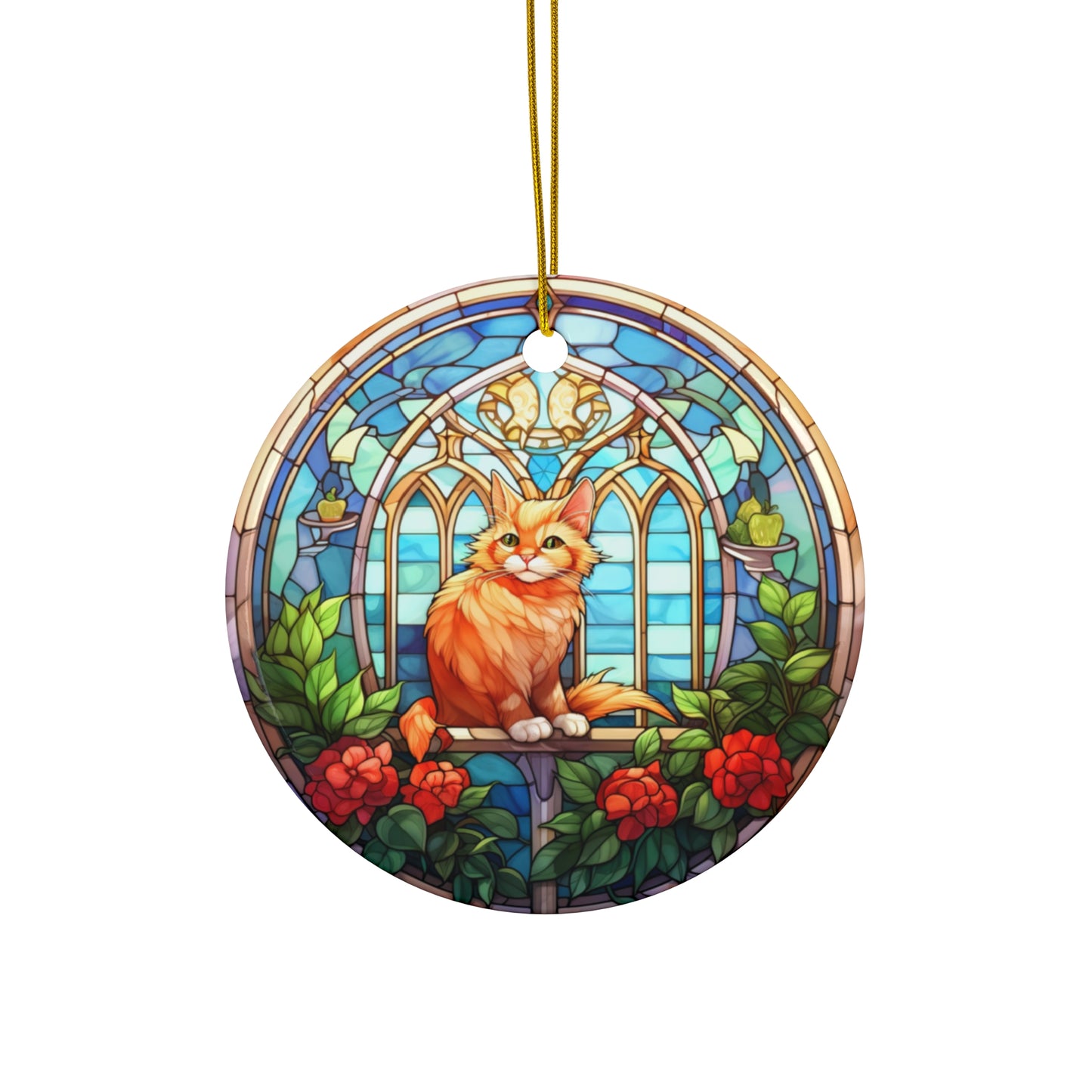 Cat Ceramic Ornament           Item #674294