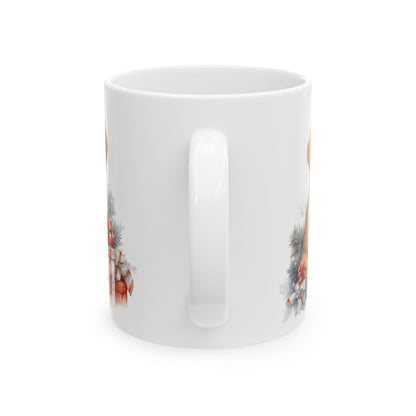 Festive Puppy With Presents Christmas Ceramic Mug 11oz  Item #63354