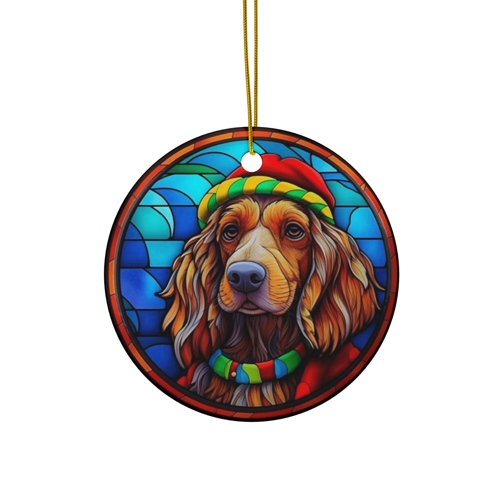 Dog Ceramic Disc Ornament               Item #2449368