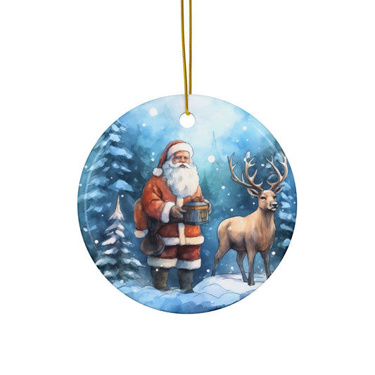 Ceramic Ornament - Santa     Item #9508664