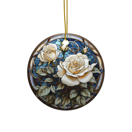 Rose Ceramic Ornament     Item #6755816