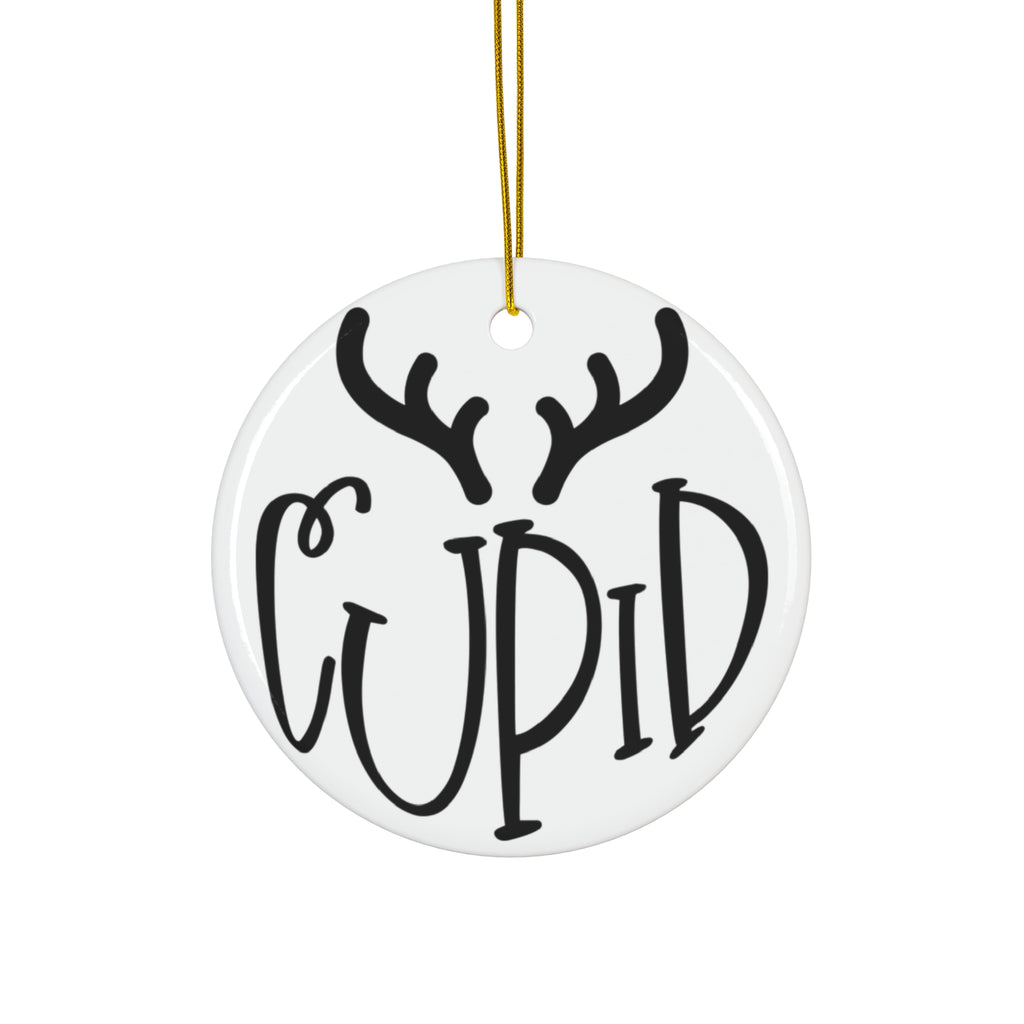 Cupid Reindeer Ceramic Ornament     Item #9719931 - Buckshot's Bargain Barn