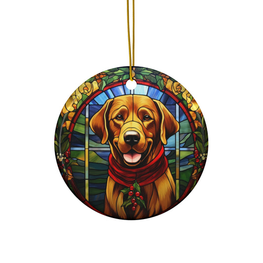 Ceramic Ornament - Christmas Dog     Item #2027615