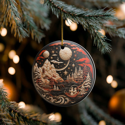 Winter Wonderland Ceramic Ornament   Item #56364