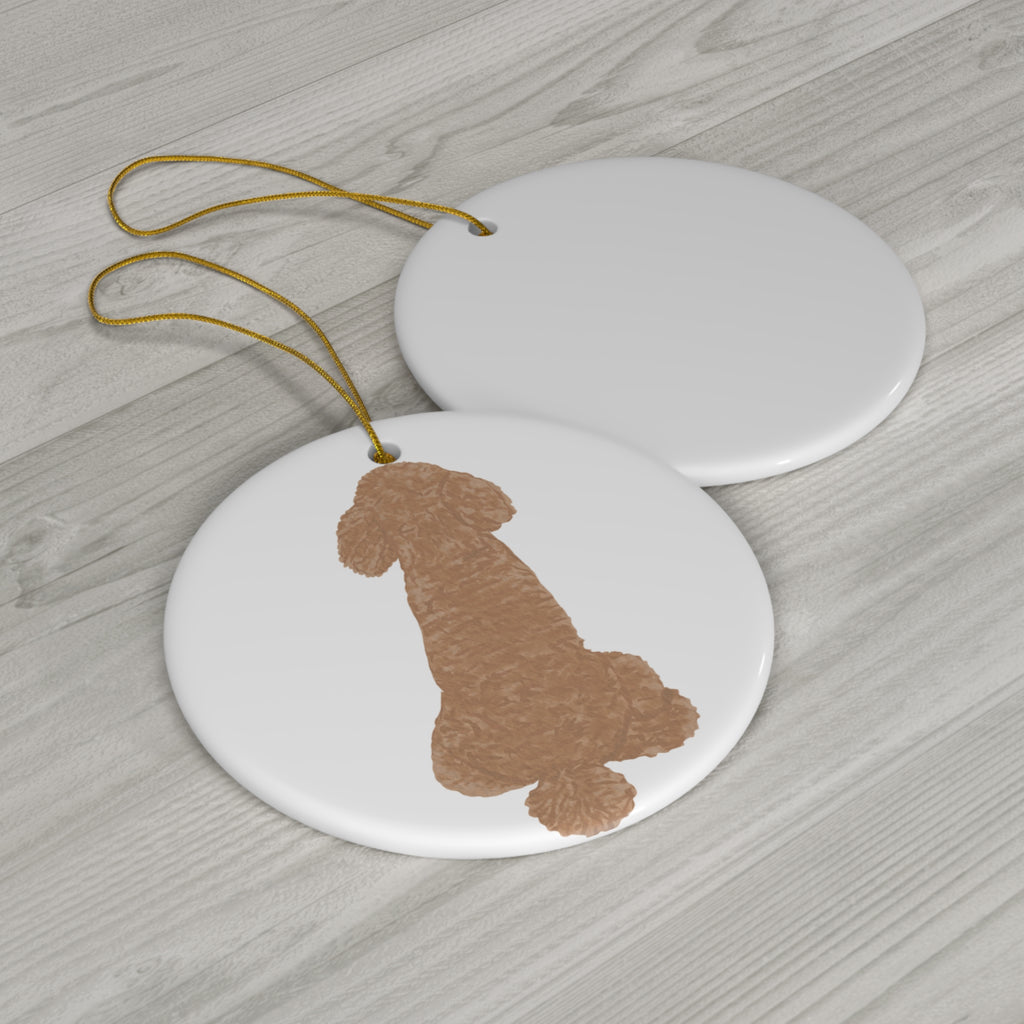 Dog Ceramic Disc Ornament       Item #47914