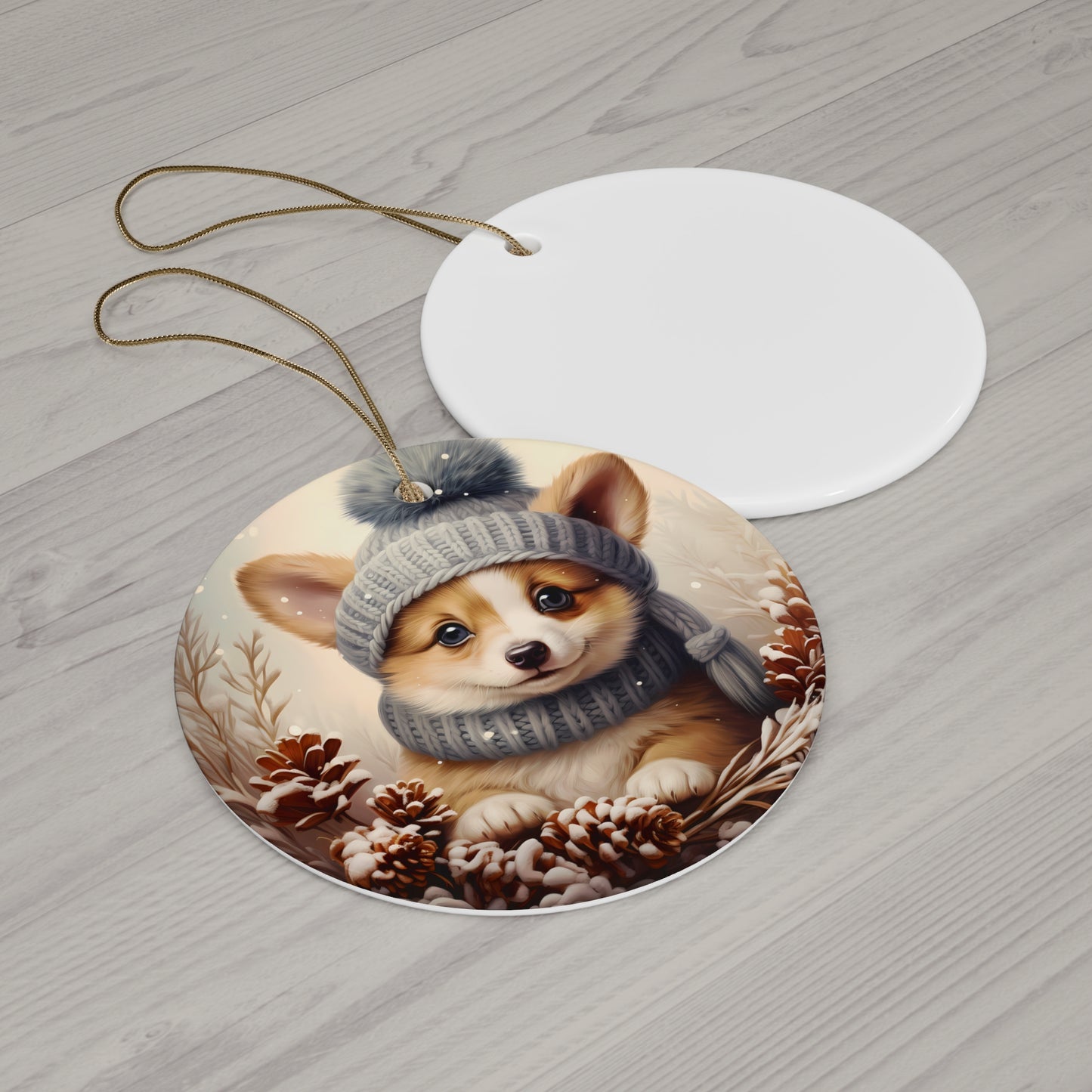 Dog Ceramic Disc Ornament           Item #2200816