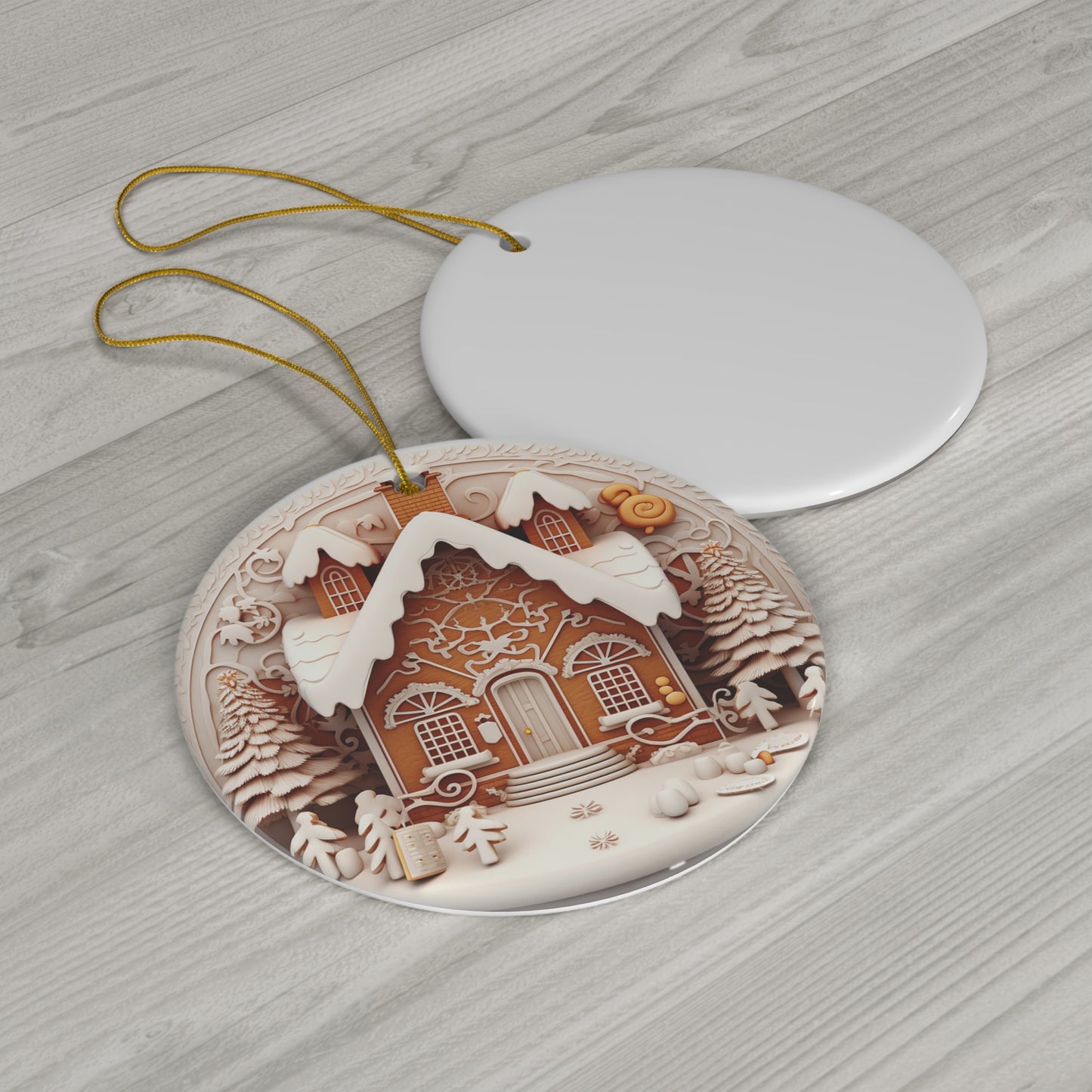 Ceramic Ornament - Gingerbread     Item #1209387