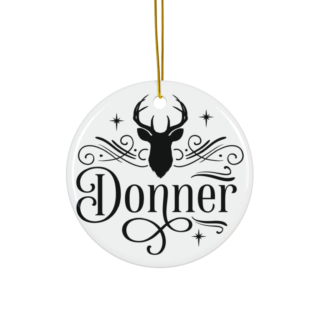 Donner Reindeer Ceramic Ornament      Item #1927243 - Buckshot's Bargain Barn
