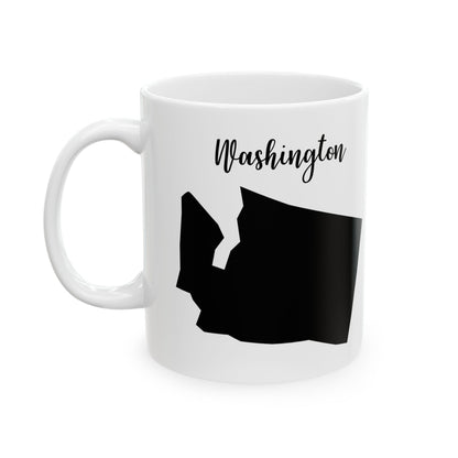 Washington State Silhouette Ceramic Mug – 11oz    Item #637777