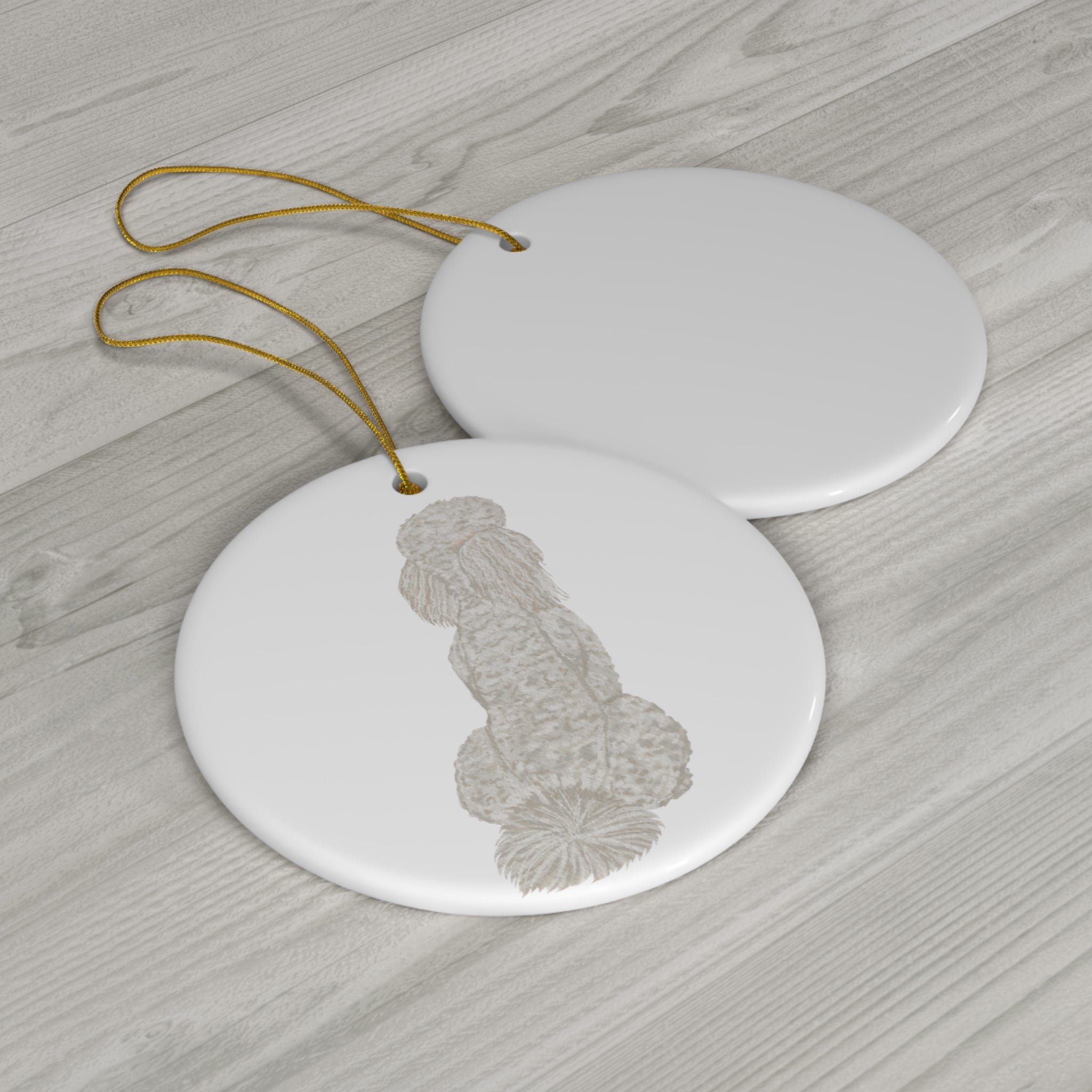 Dog Ceramic Disc Ornament          Item #425731