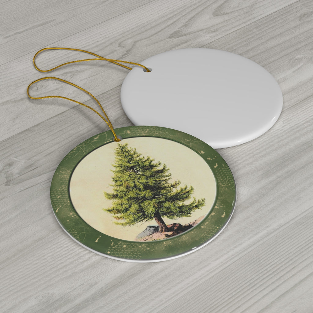 Christmas Tree Ceramic Disc Ornament            Item #5935331