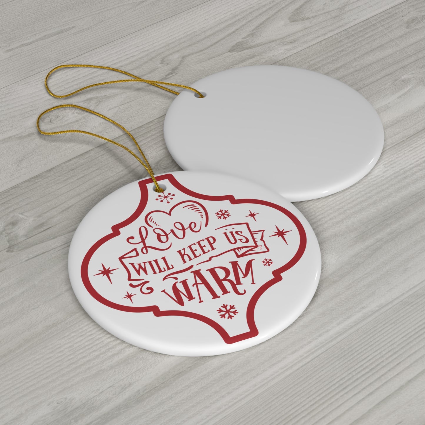 Love Will Keep Ceramic Disc Ornament       Item #2517877