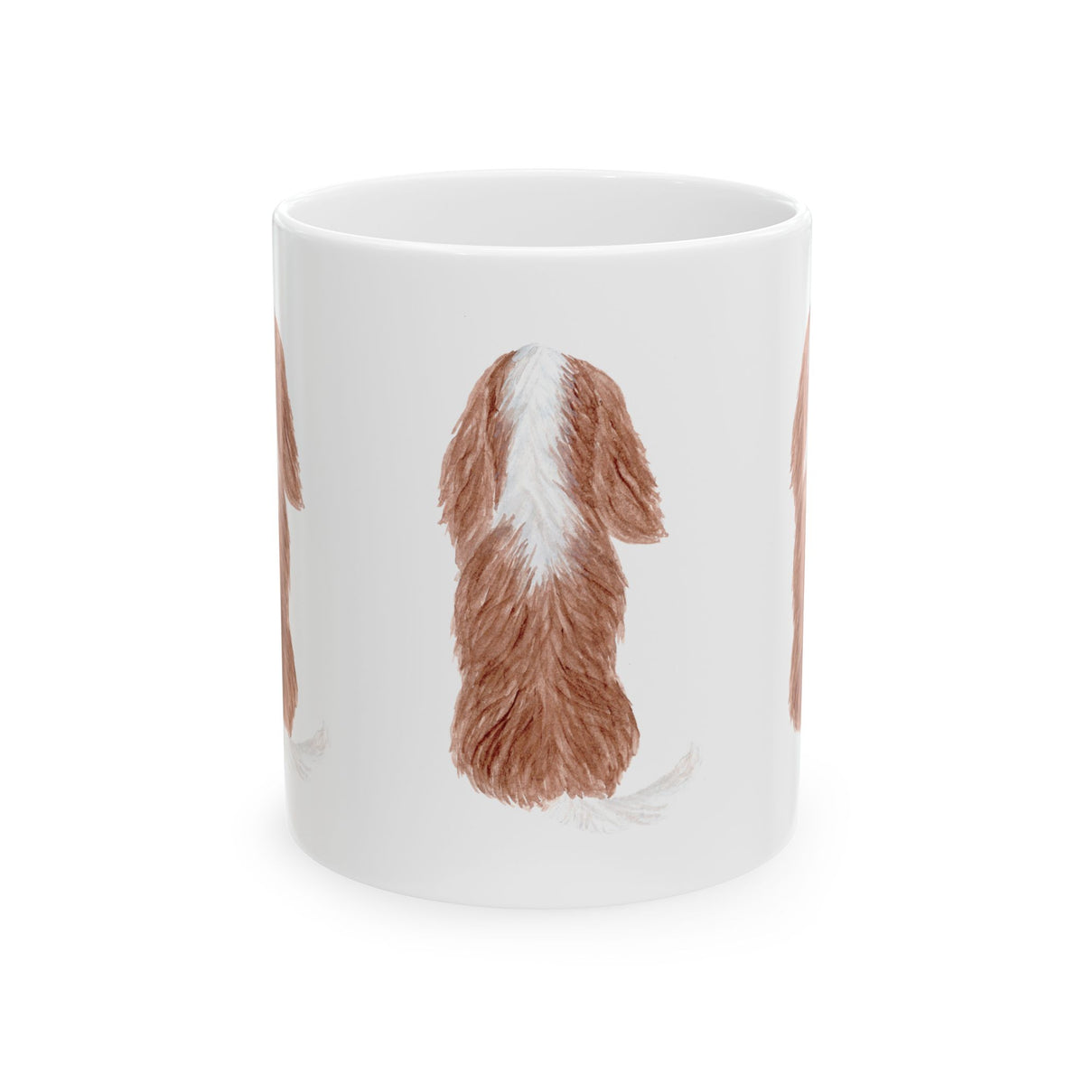 Cavalier King Charles Spaniel Back-View Ceramic Mug 11oz   Item #818