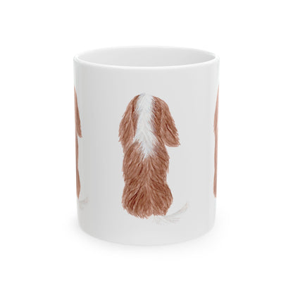 Cavalier King Charles Spaniel Back-View Ceramic Mug 11oz   Item #818
