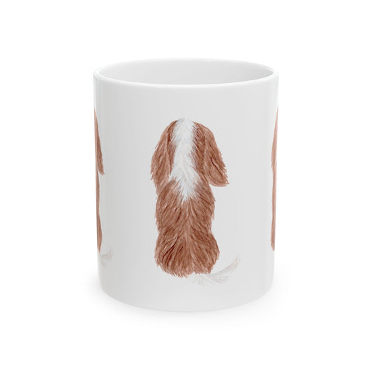 Cavalier King Charles Spaniel Back-View Ceramic Mug 11oz   Item #818