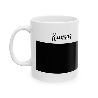 Kansas State Silhouette Ceramic Mug – 11oz    Item #288226