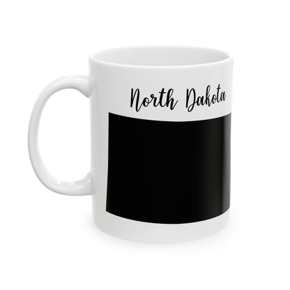 North Dakota State Silhouette Ceramic Mug – 11oz    Item #989356