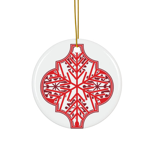 Arabesque Ceramic Disc Ornament      Item #8143102