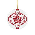 Flower Ceramic Disc Ornament          Item #2848376