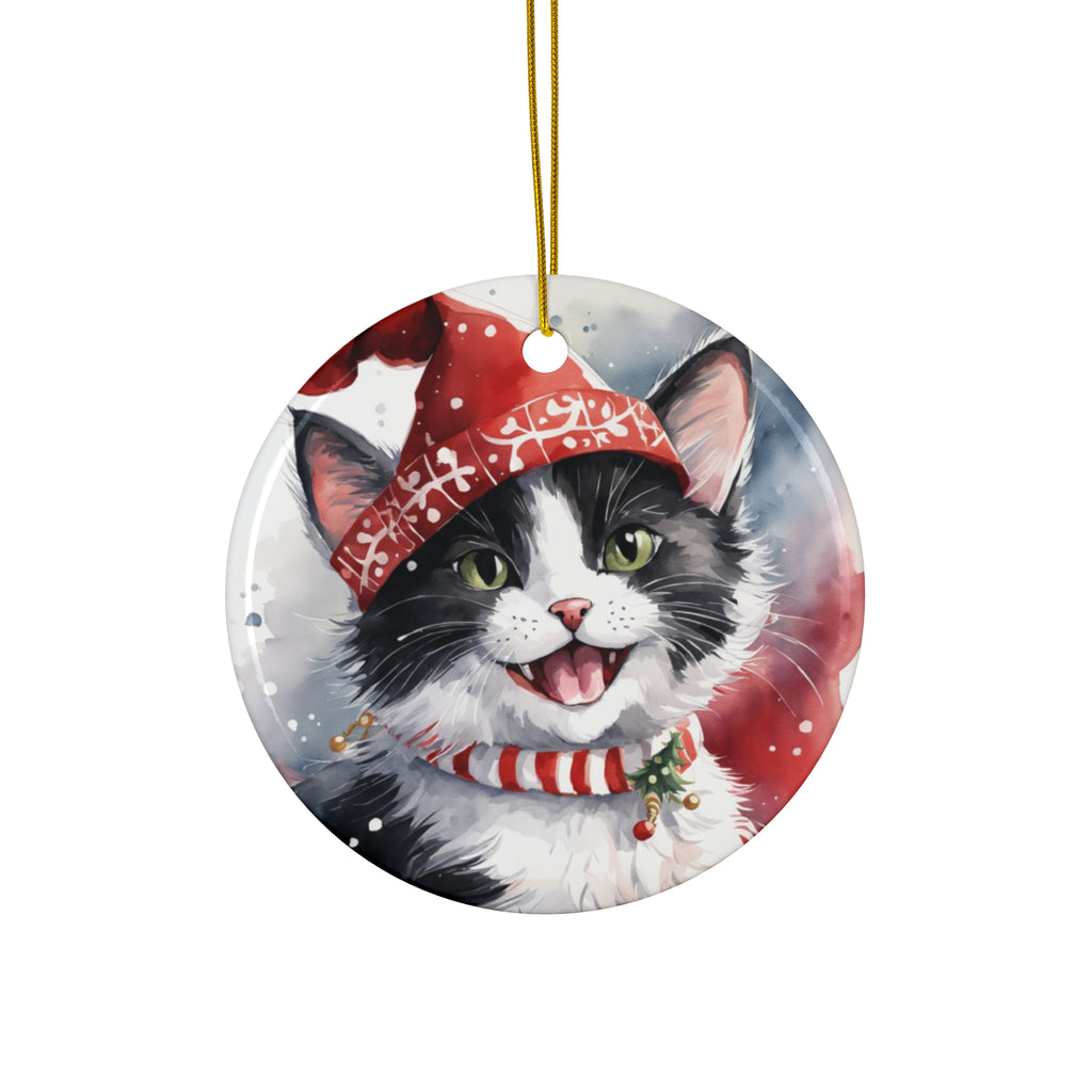 Ceramic Ornament - Christmas Cat     Item #6318879