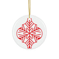 Arabesque Ceramic Disc Ornament     Item #4536308