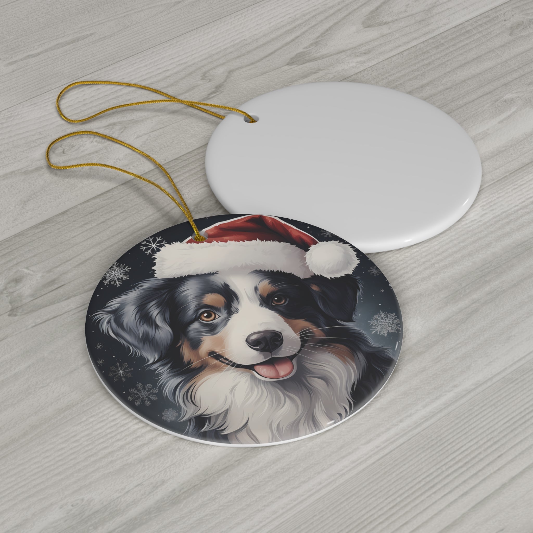 Dog Ceramic Disc Ornament             Item #657903