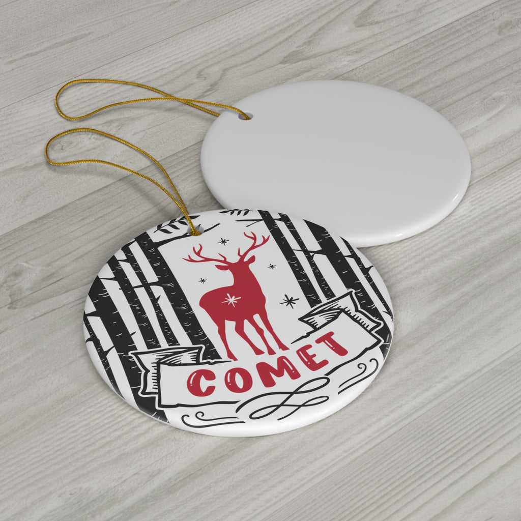 Comet Ceramic Disc Ornament         Item #852646