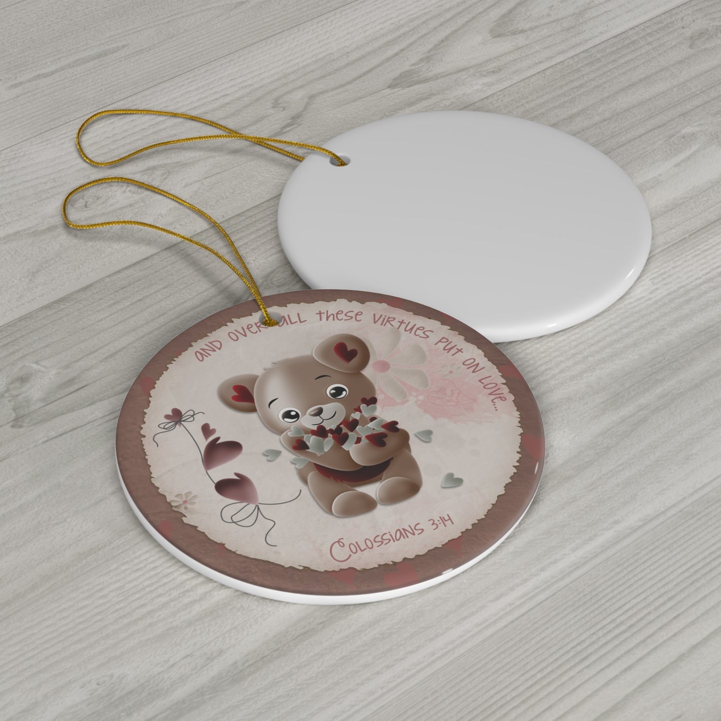 Bear Ceramic Disc Ornament         Item #7051886