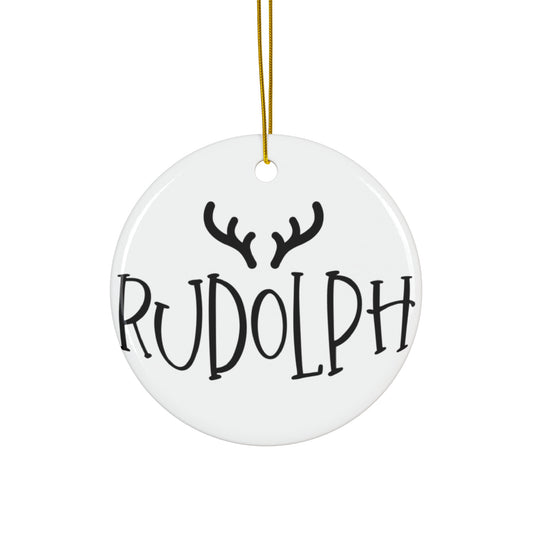 Rudolph Reindeer Ceramic Ornament     Item #7866379