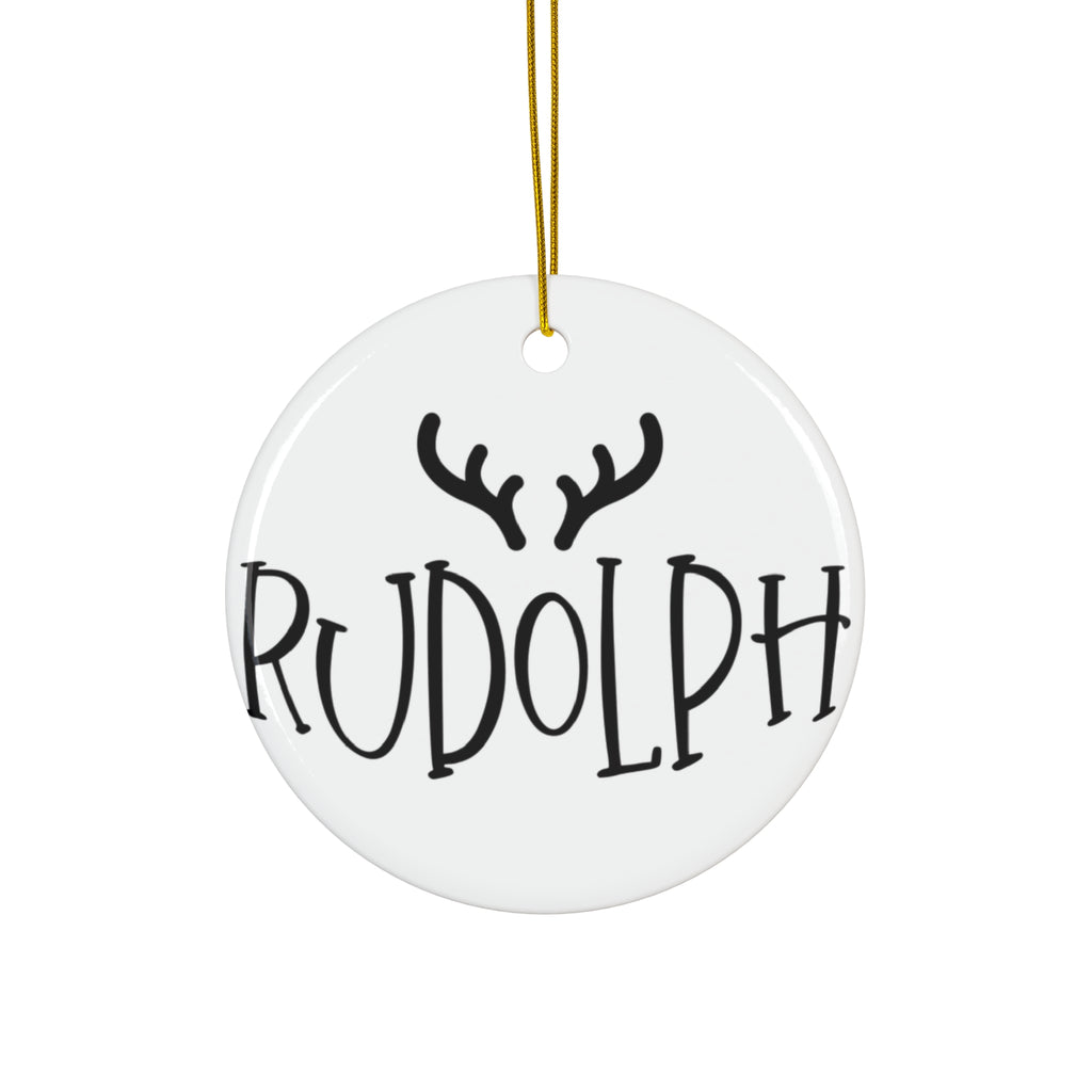 Rudolph Reindeer Ceramic Ornament      Item #9864488 - Buckshot's Bargain Barn