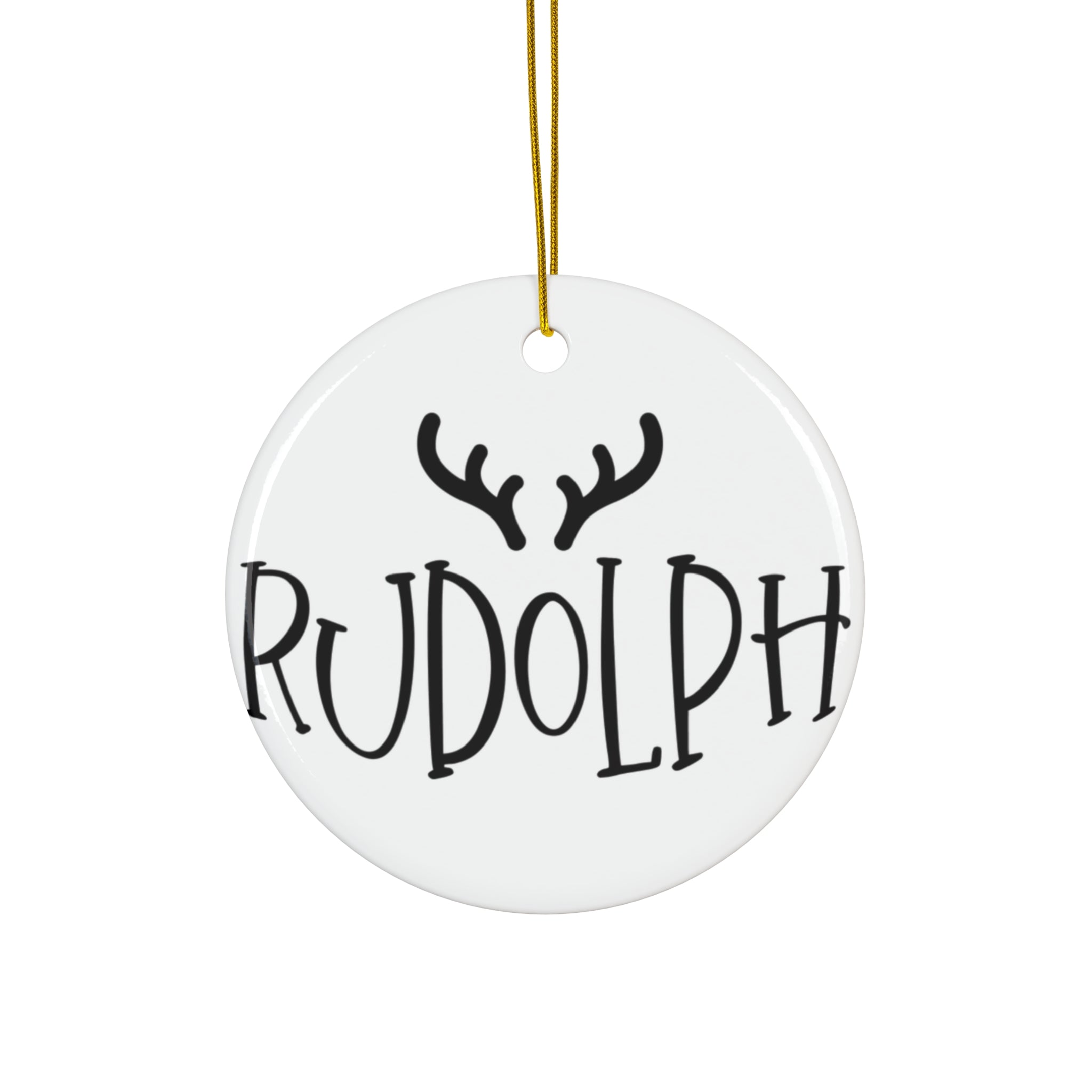 Rudolph Reindeer Ceramic Ornament      Item #9864488 - Buckshot's Bargain Barn
