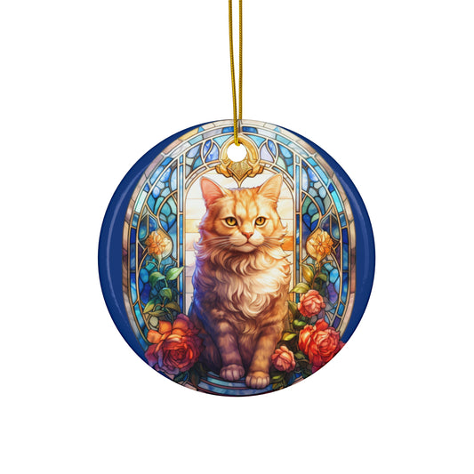 Cat Ceramic Ornament          Item #665458