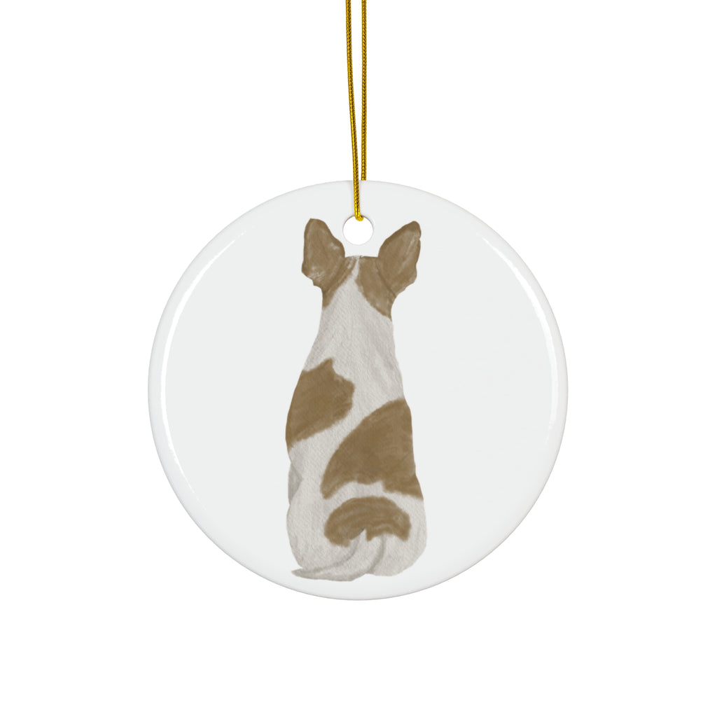 Dog Ceramic Disc Ornament        Item #247008