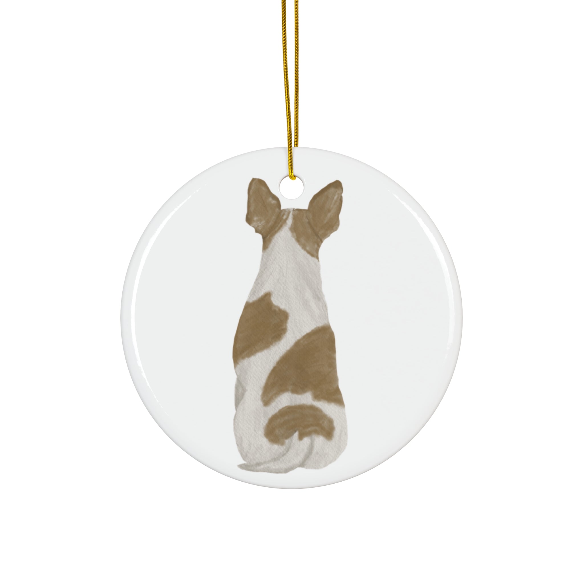 Dog Ceramic Disc Ornament        Item #247008