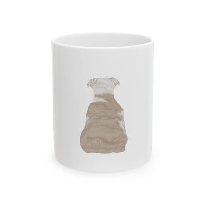 Dog Silhouette Mug – Back View Ceramic Coffee Cup 11oz    Item #47433