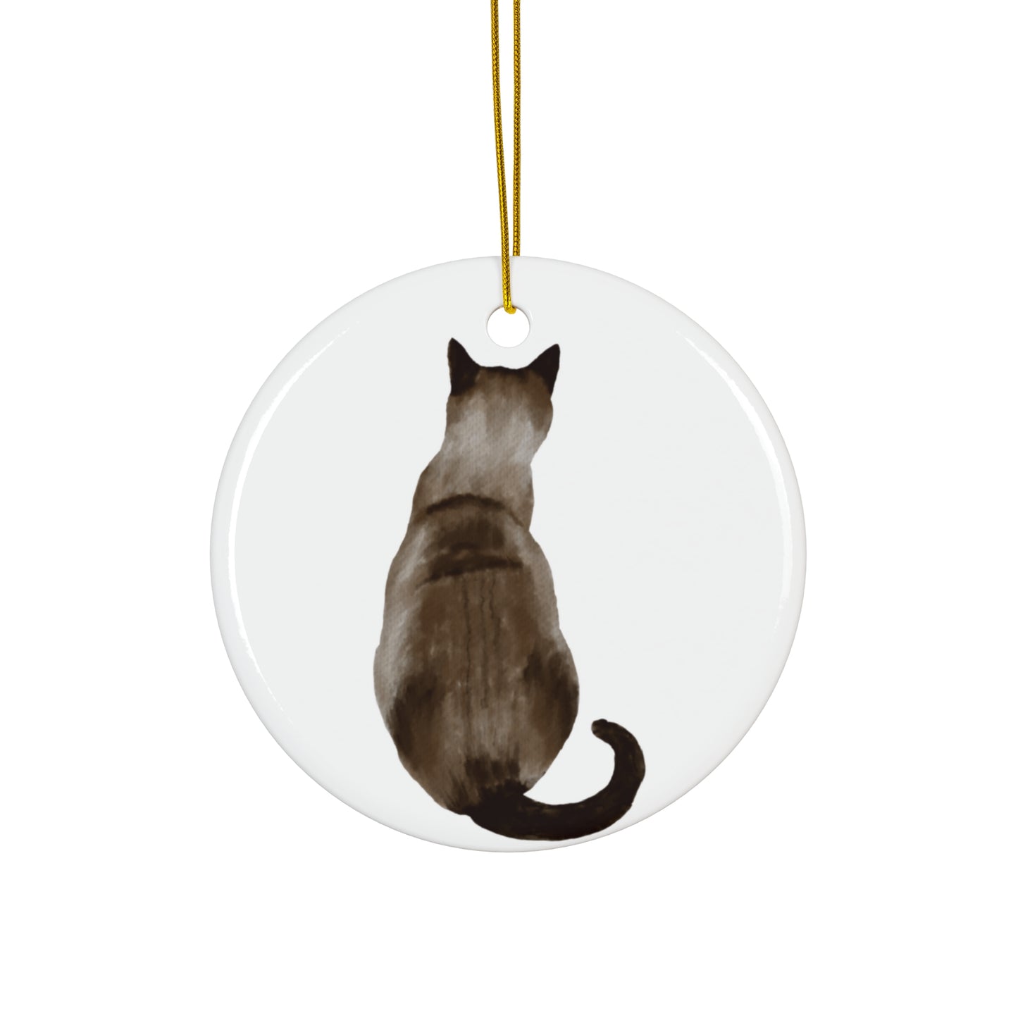 Cat Ceramic Ornament By Santa's Creations     Item #9441931