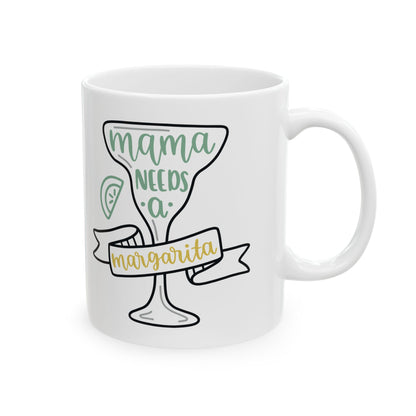 Ceramic Mug - 'Mama Needs Coffee' Cute Pastel Mom Coffee Mug, Mother's Day Gift  11oz  Item #271664