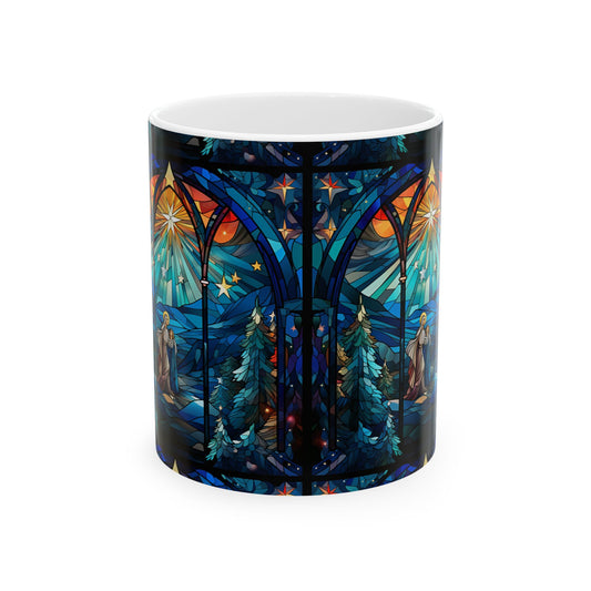 Stained Glass Nativity Christmas Mug 11oz  Item #959355