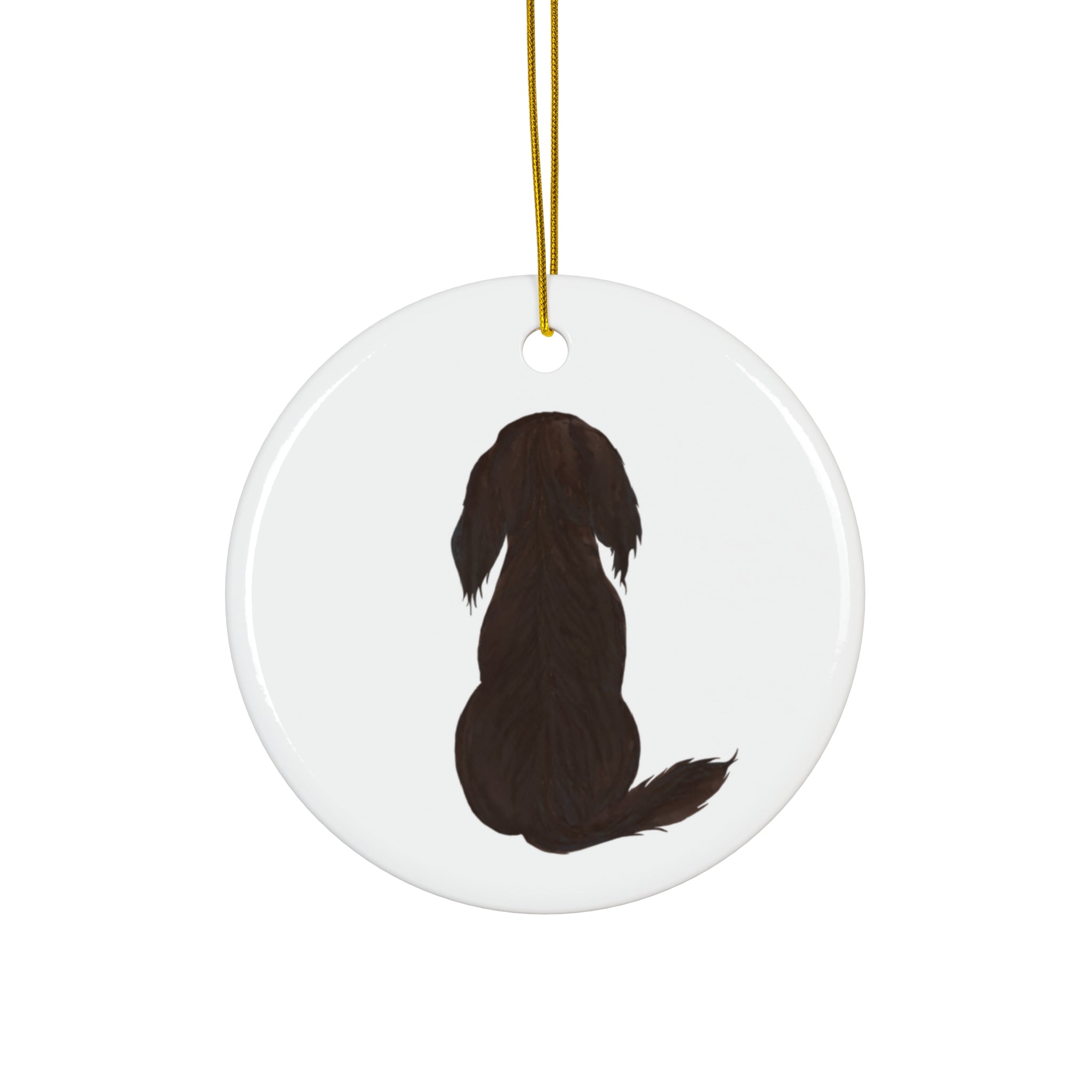 Dog Ceramic Disc Ornament           Item #8015168