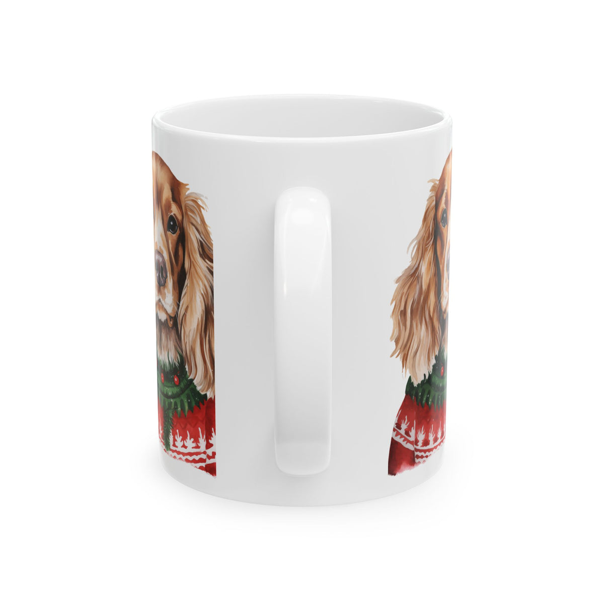 Cocker Spaniel Christmas Mug — Festive Dog Holiday Coffee Cup 11oz   Item #631885
