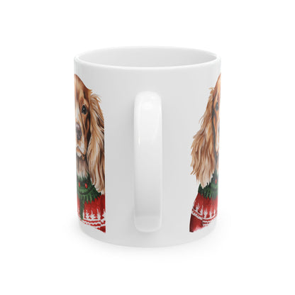 Cocker Spaniel Christmas Mug — Festive Dog Holiday Coffee Cup 11oz   Item #631885