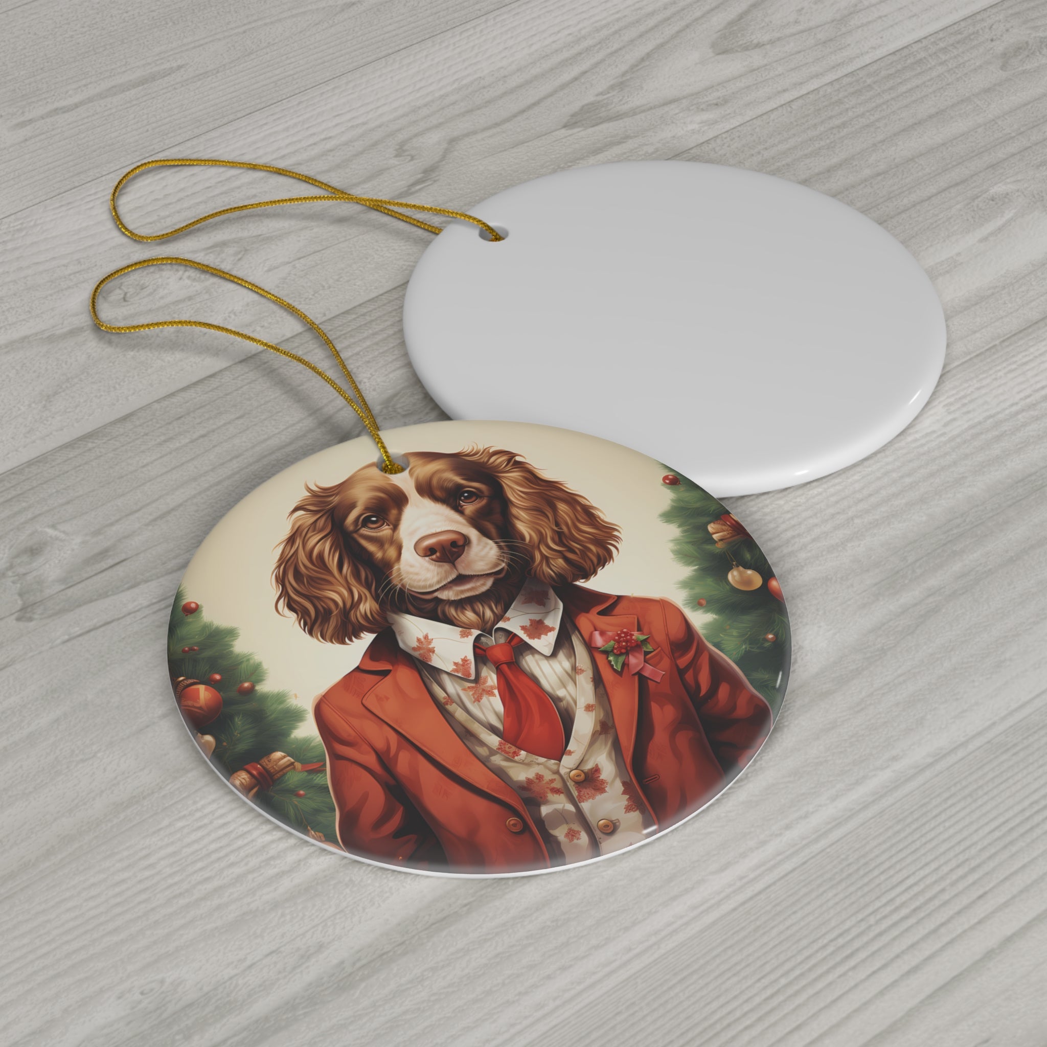Dog Ceramic Disc Ornament        Item #2651021