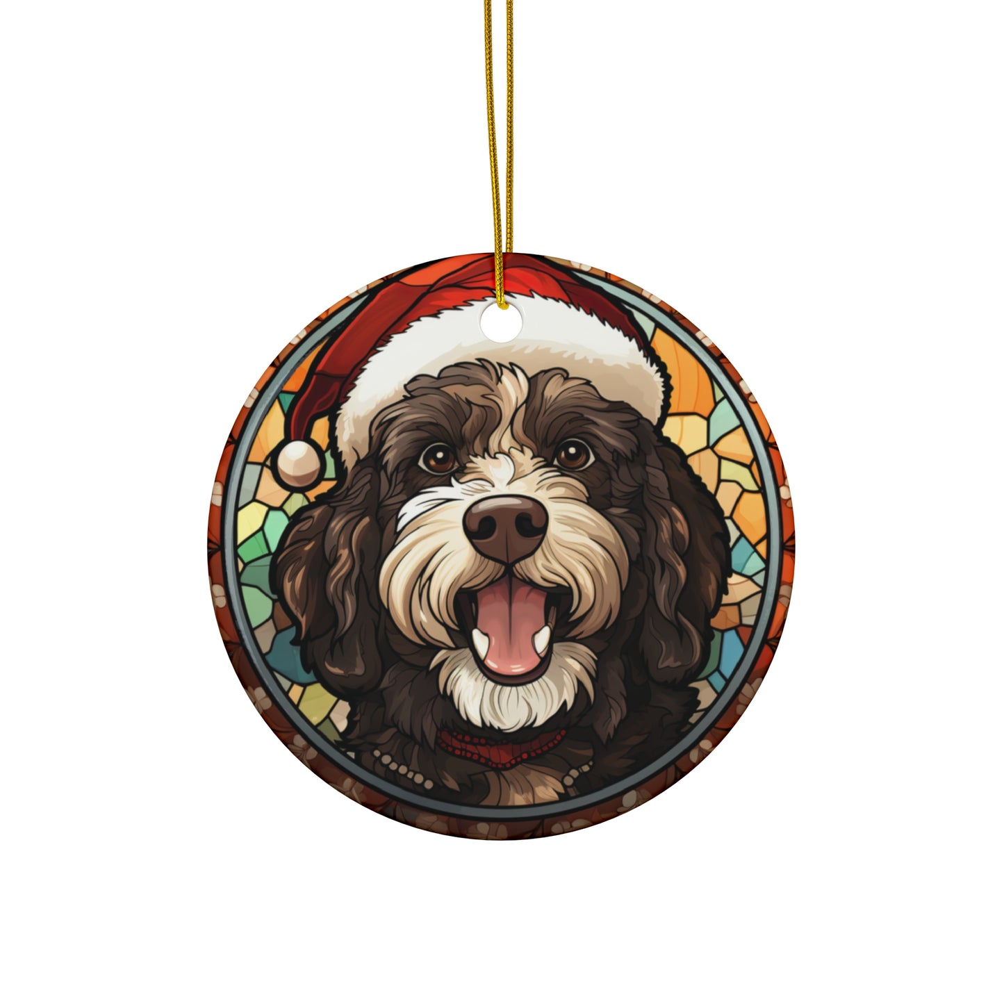 CERAMIC ORNAMENT - SPANISH WATER DOG           Item #5884727