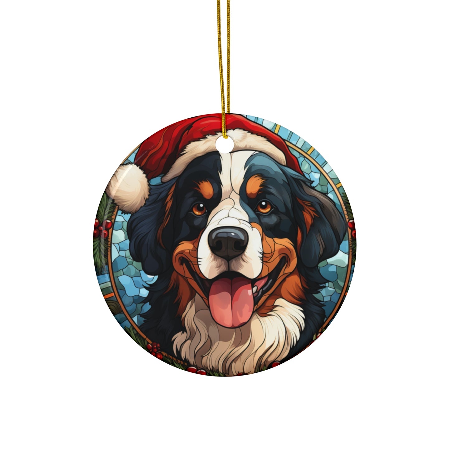 CERAMIC ORNAMENT - BERNESE MOUNTAIN DOG             Item #6115323