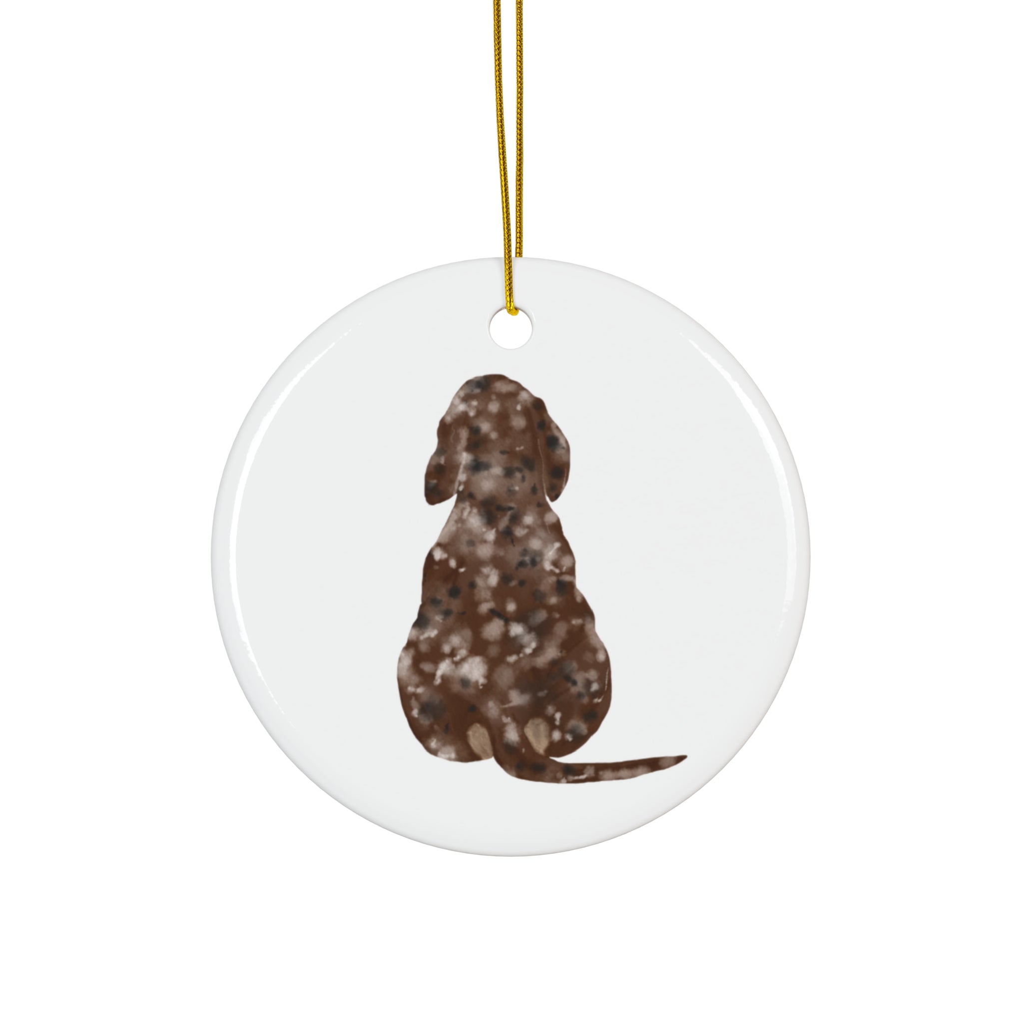 Dog Ceramic Disc Ornament        Item #4658987