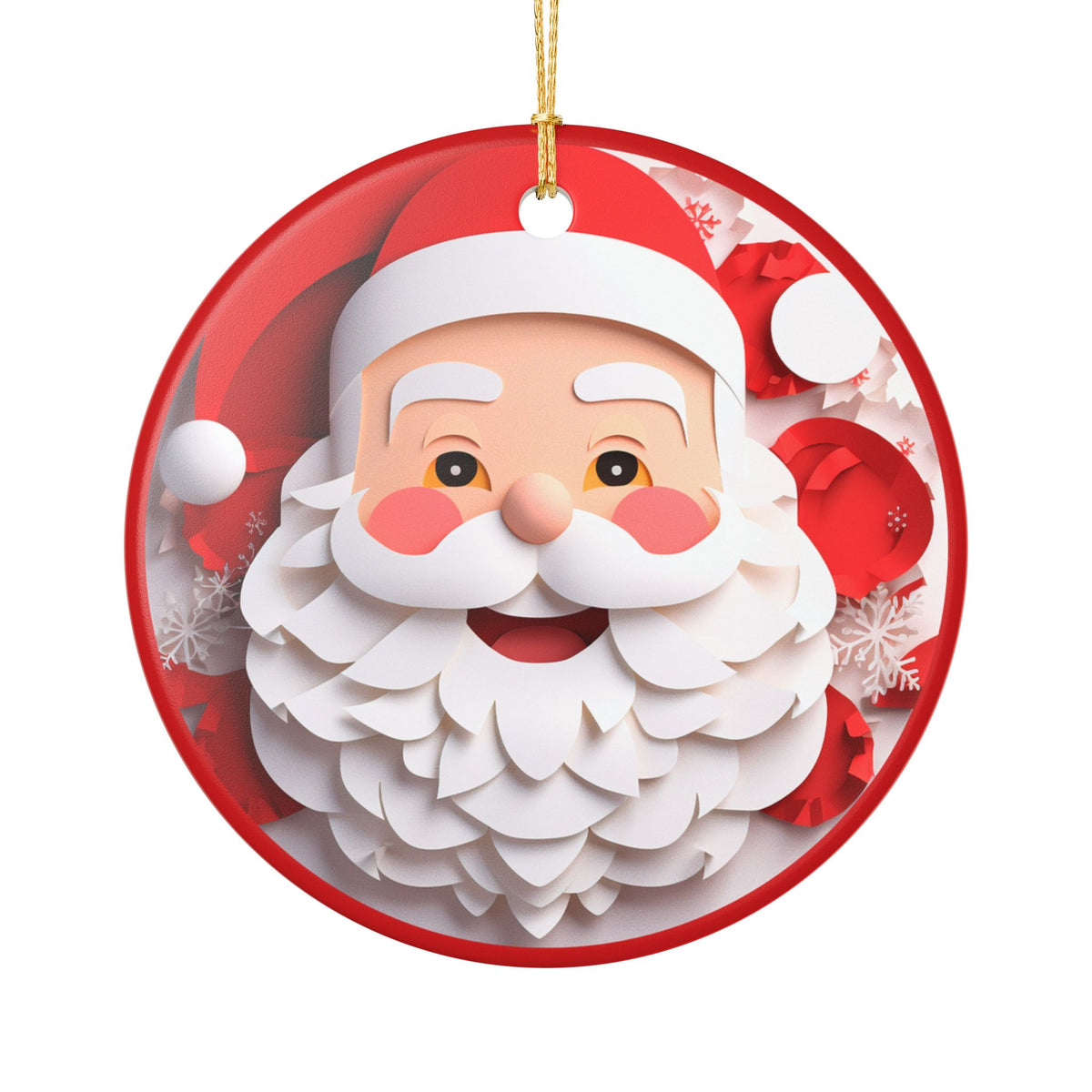 Santa Claus Christmas Ceramic Ornament   Item #955168