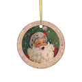 Santa Ceramic Disc Ornament     Item #3054059 - Buckshot's Bargain Barn