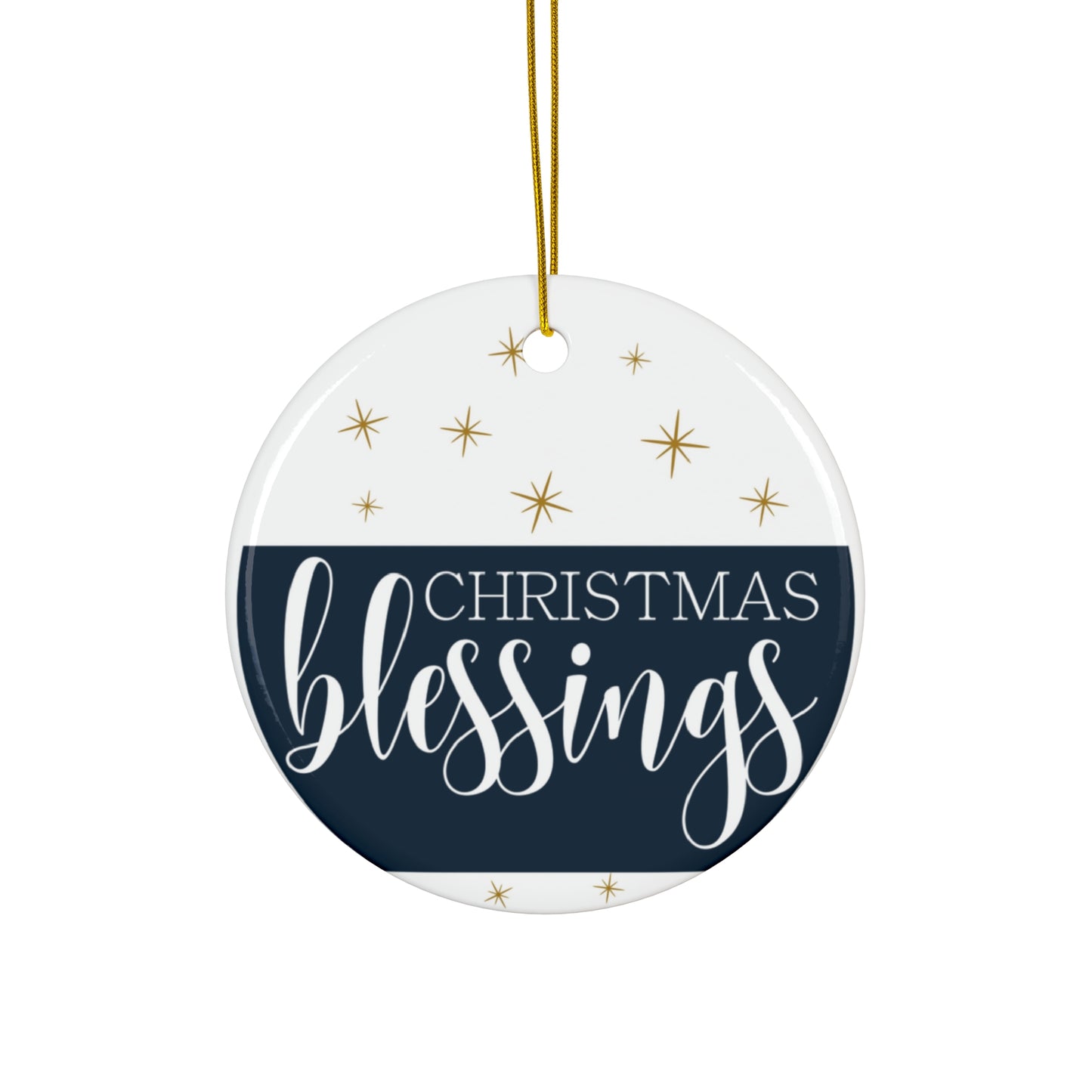 Christmas Blessings Ceramic Disc Ornament       Item #6297912