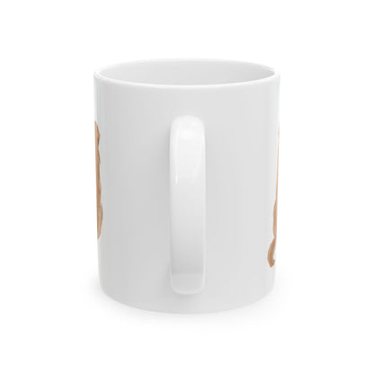 Golden Retriever Back View Ceramic Mug — Cute Dog Lover Coffee Cup 11oz  Item #635948