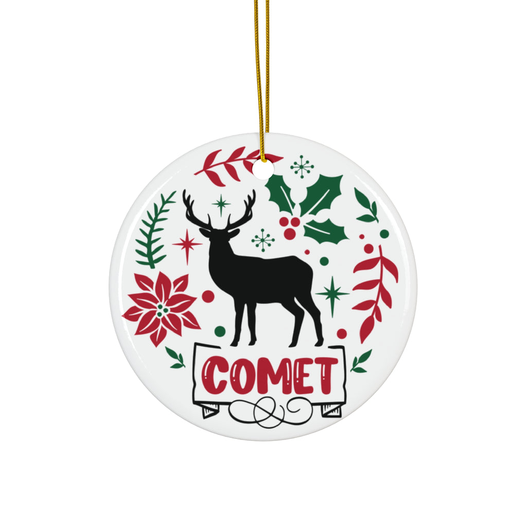 Comet Reindeer Ceramic Ornament By Santa's Creations     Item #2259009 - Buckshot's Bargain Barn